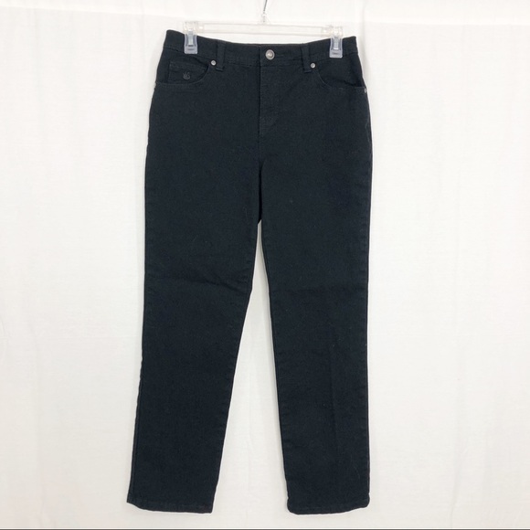 Gloria Vanderbilt Denim - Gloria Vanderbilt Amanda Jeans, Size 4 S, Black